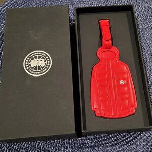 Canada Goose Expedition Parka Luggage Tag In Box - Red Arctic Program 03